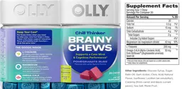 Label for Chill Thinker Brainy Chews Pomegranate Bliss