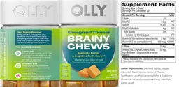 Label for Energized Thinker Brainy Chews Tropical Groove