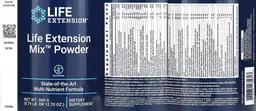 Label for Life Extension Mix Powder