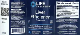 Label for Liver Efficiency Formula