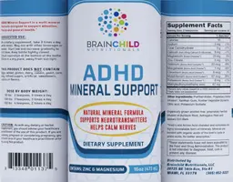 Label for ADHD Mineral Support