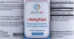 Label for L-MethylFolate 1,700 mcg DFE