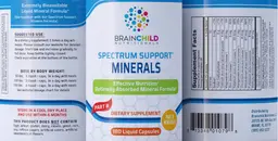 Label for Spectrum Support Minerals