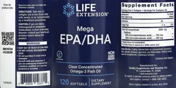 Label for Mega EPA/DHA