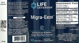 Label for Migra-Eeze