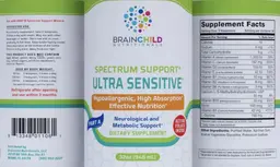 Label for Spectrum Support Ultra Sensitive Part A