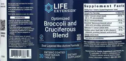 Label for Optimized Broccoli and Cruciferous Blend