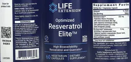 Label for Optimized Resveratrol