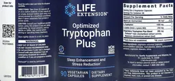 Label for Optimized Tryptophan Plus