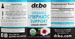 Label for Organic Lymphatic Support Liquid Drops