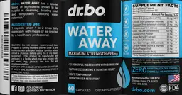 Label for Water Away 698 mg