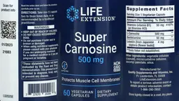Label for Super Carnosine 500 mg