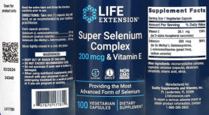 Super Selenium Complex 200 mcg & Vitamin