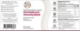 Label for Gut Health and Immunity Blend