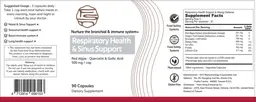 Label for Respiratory Health & Sinus Support