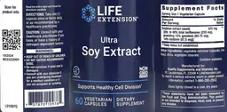 Label for Ultra Soy Extract