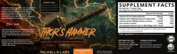 Label for Thor's Hammer Taste of Victory Orange