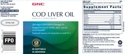 Label for Cod Liver Oil