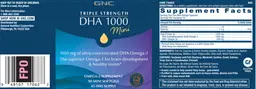 Label for Triple Strength DHA 1000 Mini