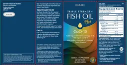 Label for Triple Strength Fish Oil plus CoQ-10