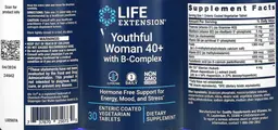 Label for Youthful Woman 40+ with B-Complex