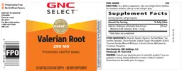 Label for Valerian Root 250 mg