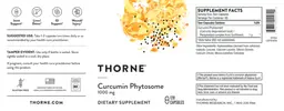 Label for Curcumin Phytosome 1000 mg