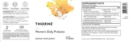 Label for Women's Daily Probiotic