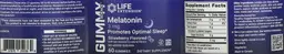 Label for Melatonin 3 mg Strawberry Flavored