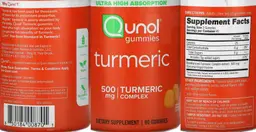 Label for Turmeric 500 mg