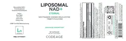 Label for Liposomal NAD+ Eternal