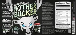 Label for Mother Bucker Grape Frost
