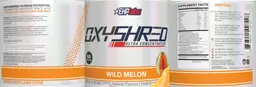 Label for OxyShred Ultra Concentration Wild Melon