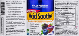 Chewable Acid Soothe Berry Flavor
