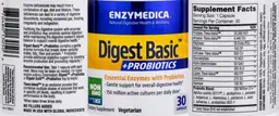 Label for Digest Basic + Probiotics