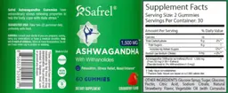 Label for Ashwagandha with Withanolides 1500 mg Strawberry Flavor
