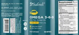 Label for Omega 3-6-9 3600 mg