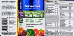 Label for Enzyme Nutrition Multi-Vitamin Women's 50+