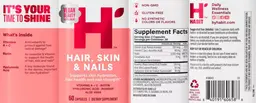 Label for Hair, Skin & Nails