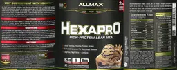 Label for HEXAPRO Chocolate Peanut Butter