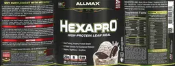 Label for HEXAPRO Cookies & Cream