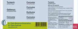 Label for Turmeric with Black Pepper