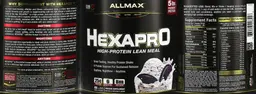 Label for HEXAPRO Cookies & Cream