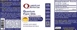 Label for Quantum Plant DHA