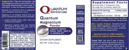 Label for Quantum Magnesium Powder
