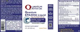 Label for Quantum EPA/DHA Liquid Lemon Flavor