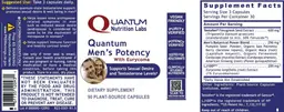 Label for Quantum Men's Potency