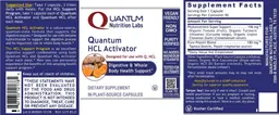 Label for Quantum HCL Activator