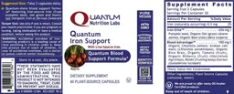 Label for Quantum Iron Support