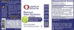 Label for Quantum Green Tea Extract